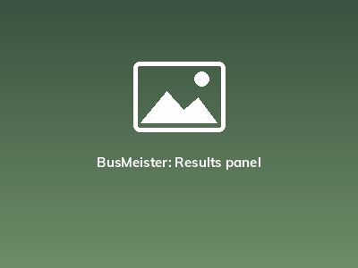 BusMeister: Results panel