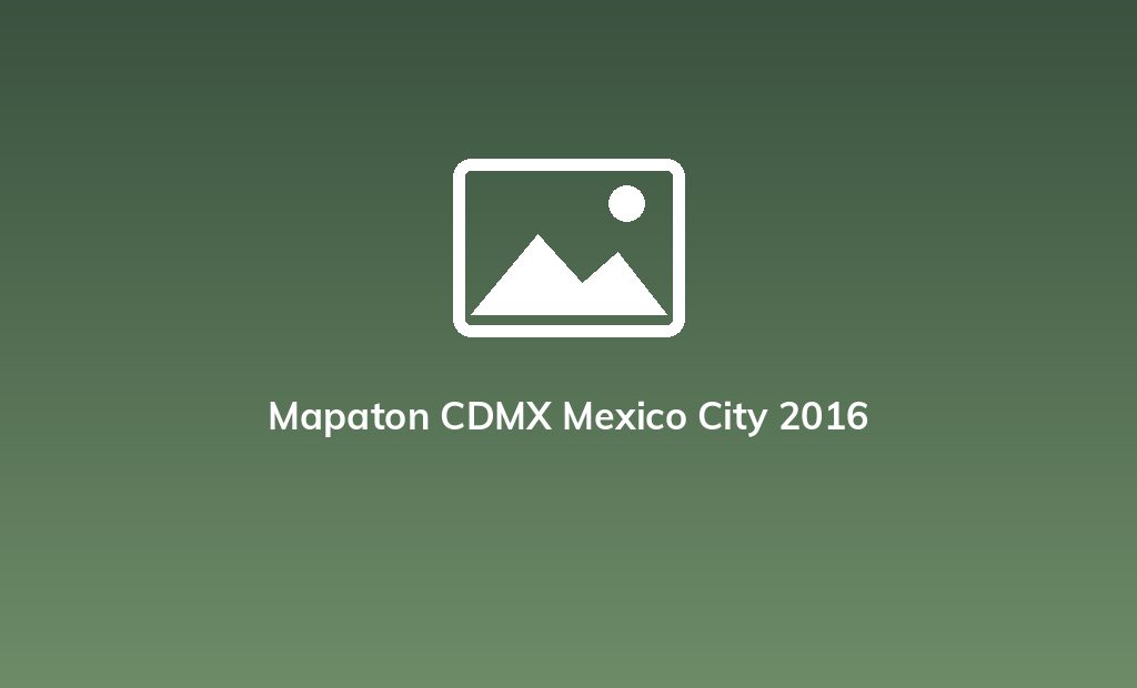 Mapaton CDMX Mexico City 2016
