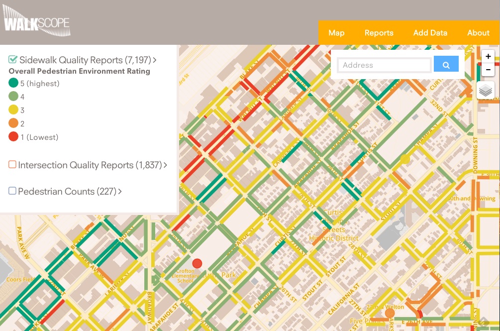 WALKscope Application Denver Colorado.