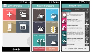 #BetterPenang app screenshots from GovInsider 2 Mar 2016.