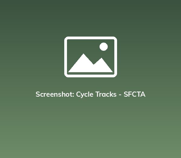 Screenshot: Cycle Tracks - SFCTA