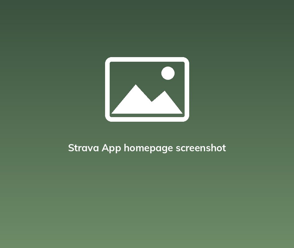 Strava App homepage screenshot