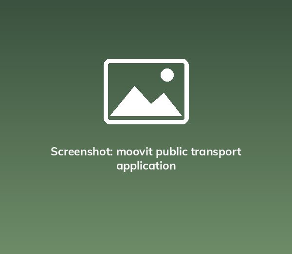 Screenshot: moovit public transport application
