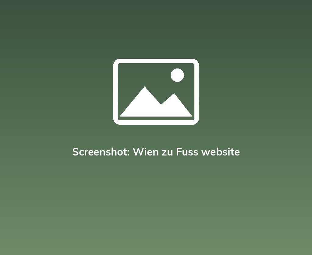 Screenshot: Wien zu Fuss website
